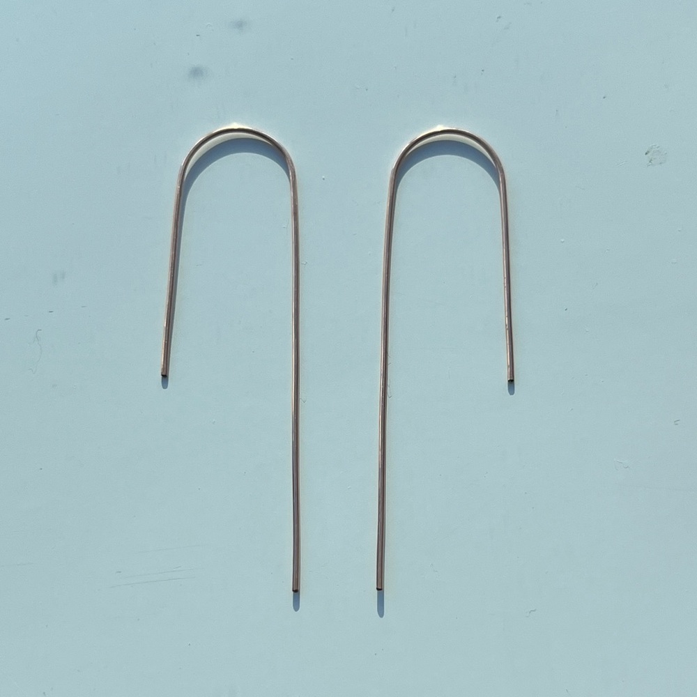 Elegant Gold Hook Earrings